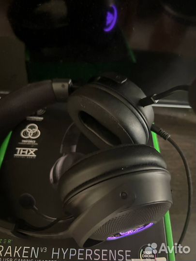 Игровые наушники razer kraken v3 hypersense
