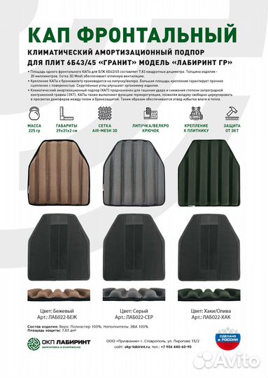 Кап фронтальный климатический