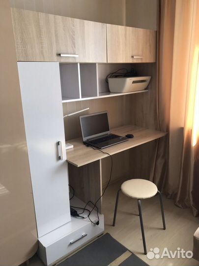 Письменный стол пкс-1 дуб сонома с белым глянцем