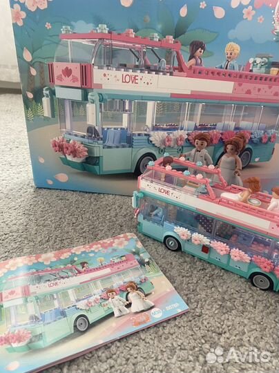 Игрушка конструктор автобус sluban