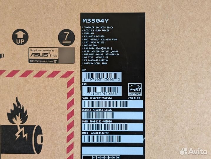 Asus Vivobook 15X oled M3504YA-L1126