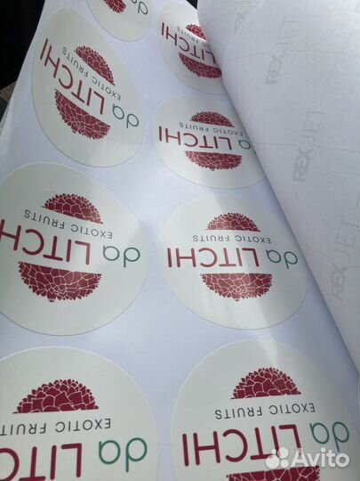 Печать наклеек, стикеров любого размера и формы