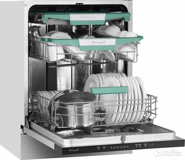 Посудомоечная машина встраив. Weissgauff BDW 6136 D Inverter AutoOpen Infolight