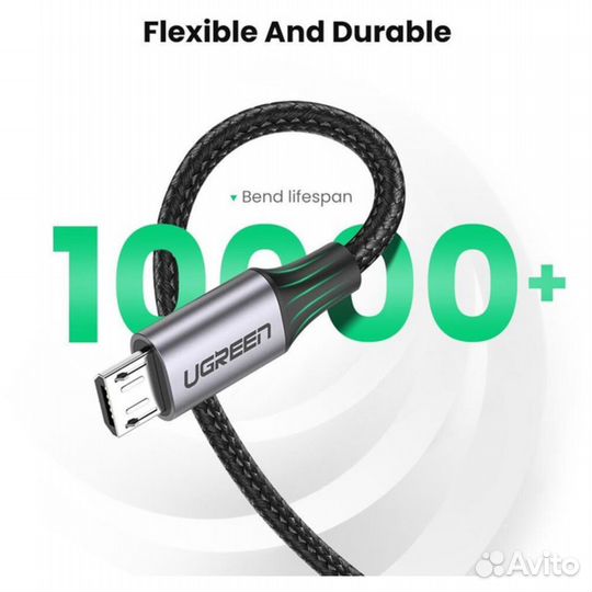 Кабель USB-A - microusb 0.25m Ugreen #396428