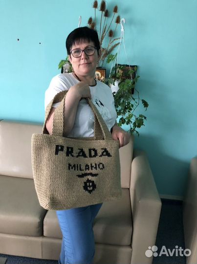 Cумка из джута и шнура