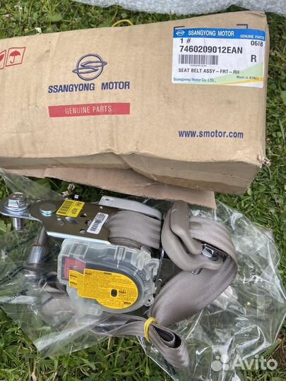 Ремень безопасности пассажира беж SsangYong Kyron