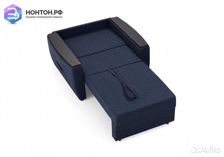 Кресло еврокнижка Дубай синий