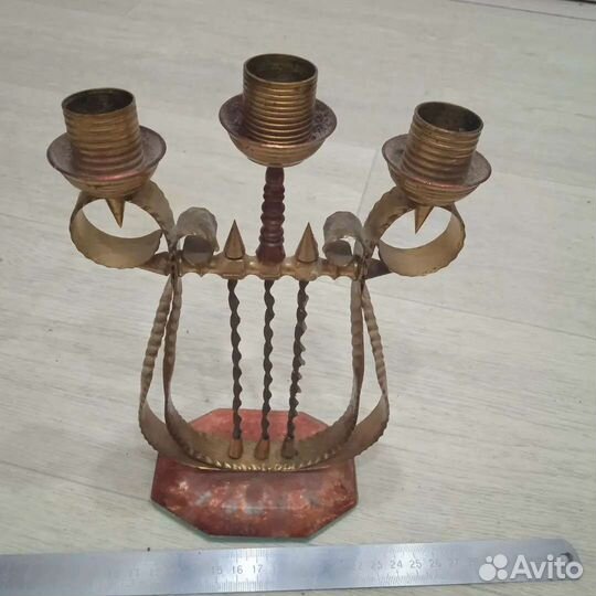 Подствечник-канделябр на 3 свечи, для декора