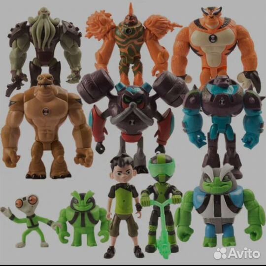 Новые 11 шт наборы фигурок Бен 10/Бен Тен/Бэн Тэн