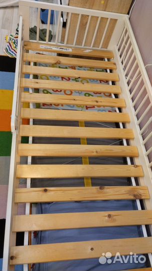 Детская кроватка и матрац IKEA