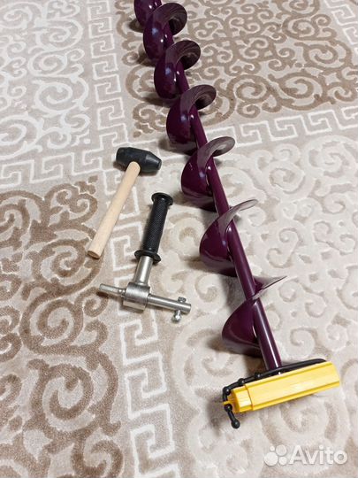 Шнек Ледобур Неро 130 мм+адаптер на подшипниках