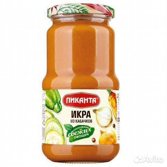 Опт - Икра Пиканта из кабачков 520г