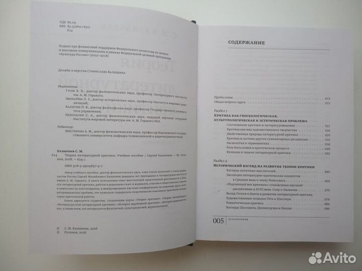 Казначеев С.М. «Теория литературной критики.»