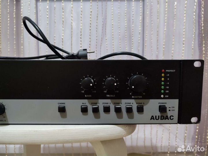 Com24mk2 audac трансляционный микшер-усилитель