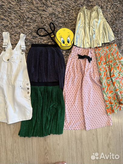 Одежда для девочки Zara, H&m пакетом