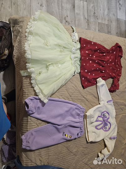 Детские вещи пакетом 74 80 86 92 на девочку