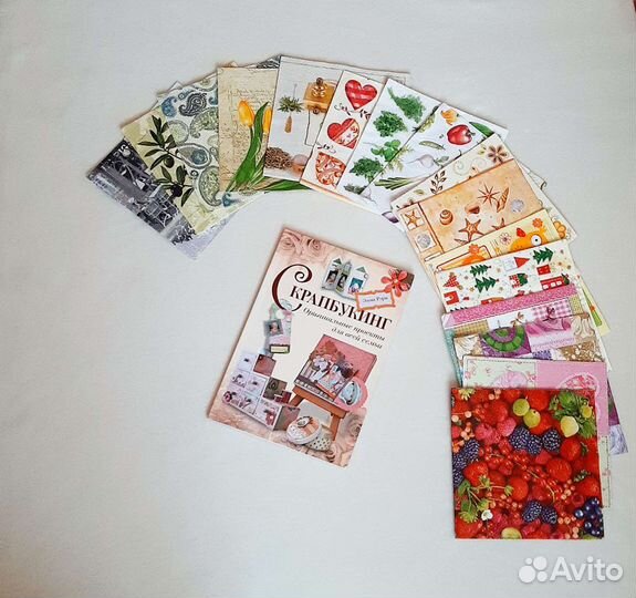 Книга по скрапбукингу, салфетки для декупажа
