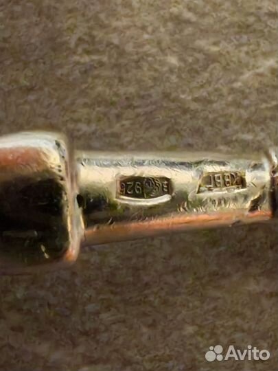 Ложка с колокольчиком, серебро 925