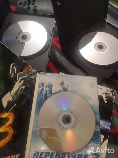 Двд диски с фильмами Перевозчик 1,2,3 Стэтхэм