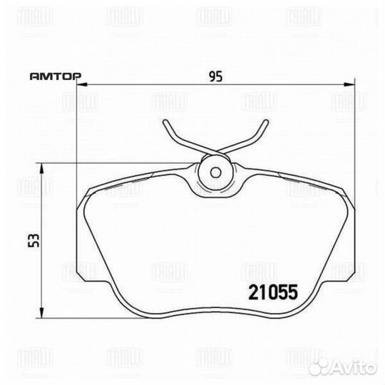 Trialli PF 4269 Колодки тормозные Mercedes 190 (W2