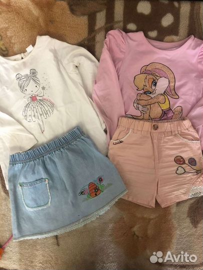 Пакет вещей на девочку 2-6 лет