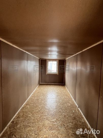 Бытовка бк2 с большим окном и металл дном