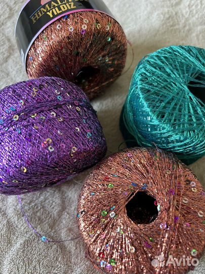 Пайетки для вязания пакетом