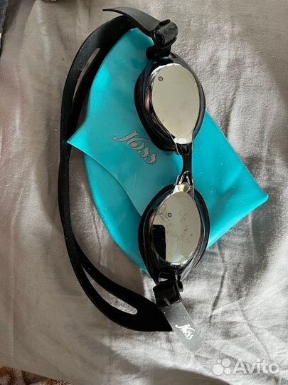 Очки и шапочка для плавания Joss