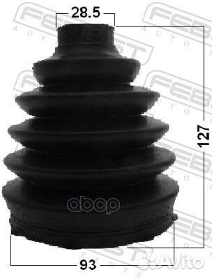 Пыльник шруса внешнего (комплект) PVC 2717PXC90