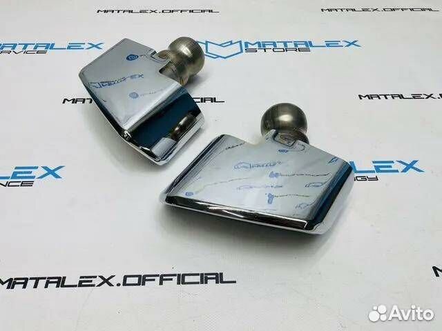 Насадки глушителя BMW G30, стиль 540i, хром