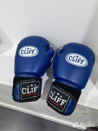 Перчатки боксерские Cliff Infinity PVC синие 14 oz
