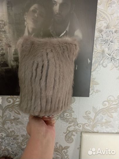 Шапка норковая женская новая