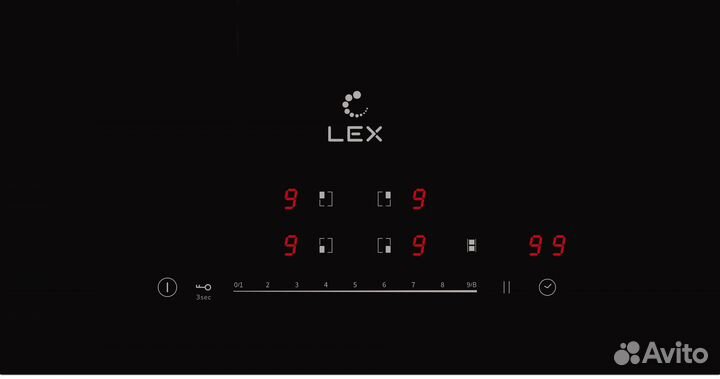 Варочная панель Lex EVI 641B BL, черный