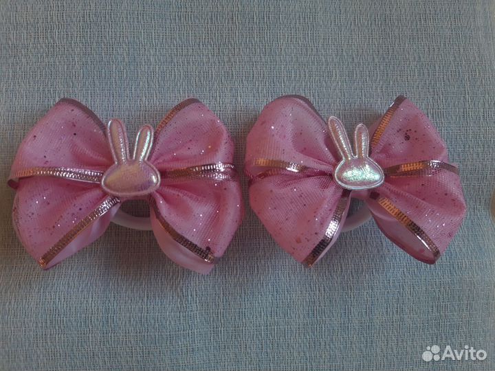 Блестящие бантики на резинке