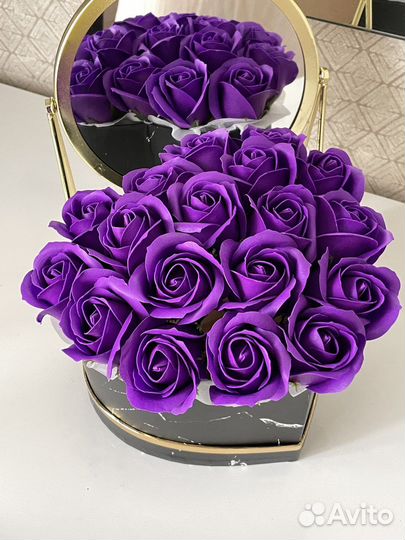 Букет из мыльных роз