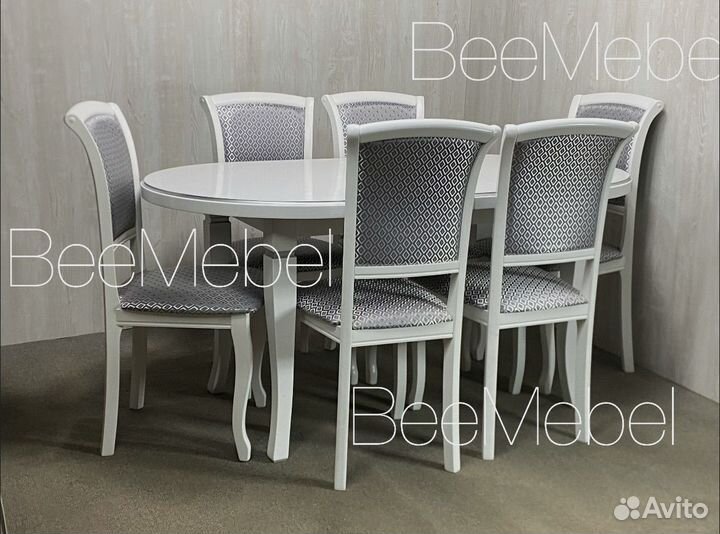 Обеденная группа стол стулья новые