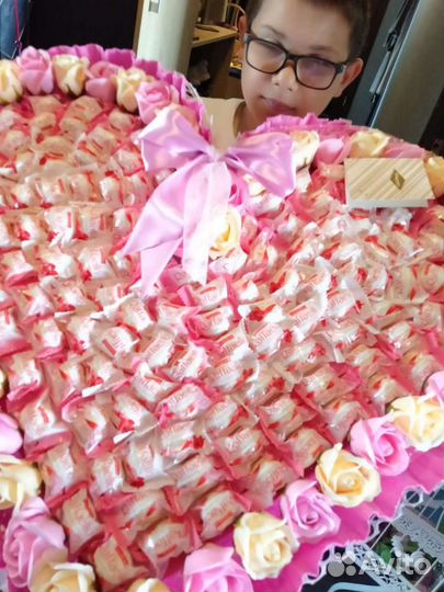 Букет из конфет сладкий букет Рафаэлло киндер 101