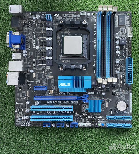 Материнская плата AM3+ с процессором FX6300