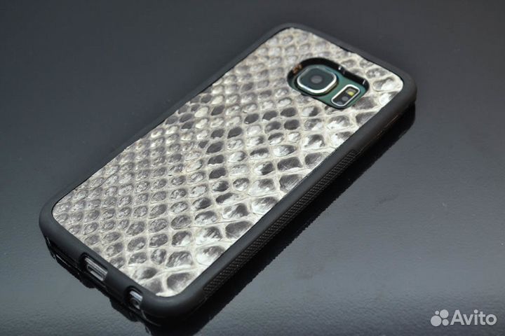 Чехол samsung S6 Edge из натуральной кожи питона