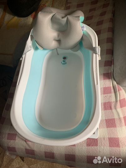 Ванночка для купания складная с матрасиком