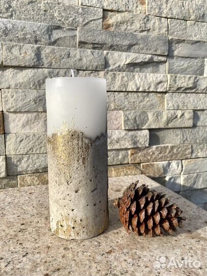Свеча из бетона Подарочный набор