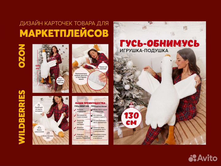 Инфографика для маркетплейсов, удаленно