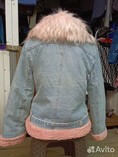 Джинсовая куртка внутри на меху. Р. 42,44,46