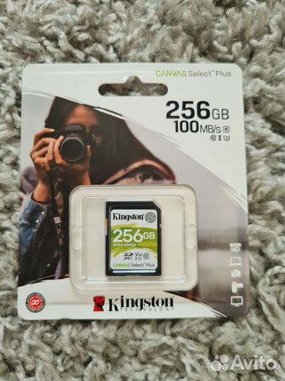Карта памяти sdxc Kingston 256 gb