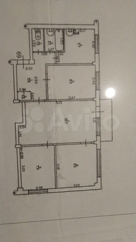 4-к. квартира, 60 м², 5/5 эт.