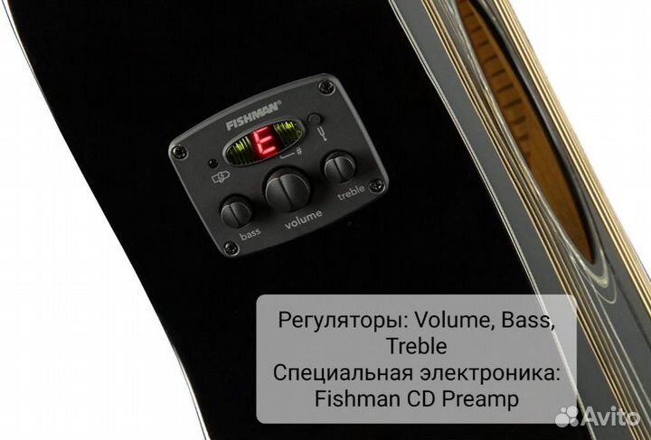 Электроакустика fender CC-60SCE BLK WN