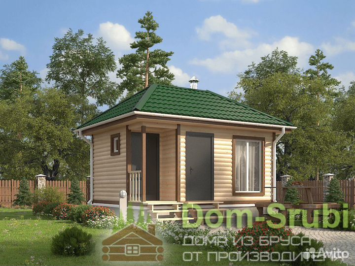 Жиздра. Надёжная Баня из бруса Б-30 (4х5.20)