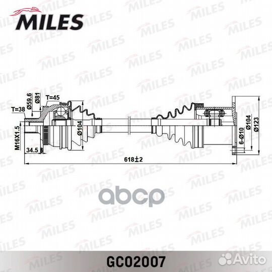 Привод в сборе правый audi A4 1.8-3.0 00-05 (ABS)