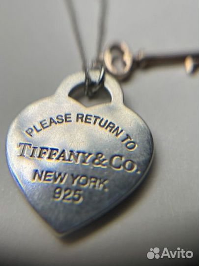 Подвеска Tiffany с золотым ключем оригинал