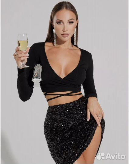 Лонгслив на завязках Miss x